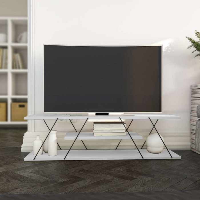 Hanah Home Soporte para TV Canaz v2 Blanco y Negro